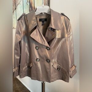 Alfani Women's Sz XL Metallic Tan Jacket